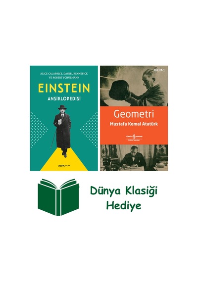 Einstein Ansiklopedisi + Geometri + Dünya Klasiği Hediye