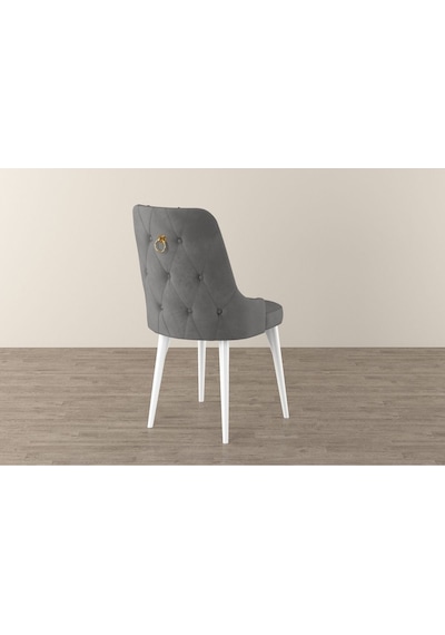 Mona Beyaz 80x132 Açılabilir Mdf Masa Yemek Odası Takımı, Mutfak Takımı 6 Adet Sandalye Beyaz Masa - 6 Gri - Beyaz Ayak Mona Beyaz 80x132 Açılabilir Mdf Masa Yemek Odası Takımı, Mutfak Takımı 6 Adet Sandalye Beyaz Masa - 6 Gri - Beyaz Ayak