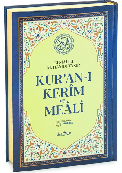 Kuranı Kerim Türkçe Mealli Orta Boy Lacivert - Qr Kodlu, Sesli Dinleme