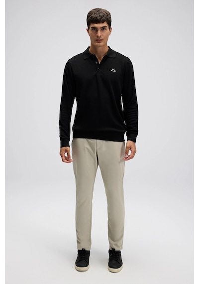 Ellesse Erkek Polo Yaka Sweat Em607-bk Siyah Siyah