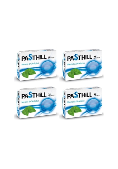 Ledapharma Pasthill Mentol & Okaliptus 24 Adet Boğaz Pastili X4