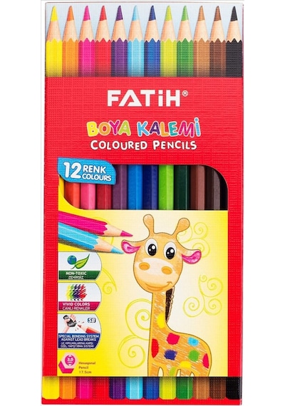 12 Li Kuru Boya - 12 Li Sulu Boya - 12 Li Pastel Boya Toplam 36 Parça Çok Renkli