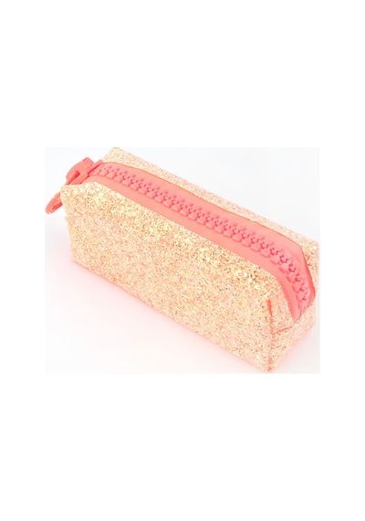 Unicus Big Zip Swarovski Taşlı Pastel Neon Kalem Kutu Uncs-955 Çok Renkli