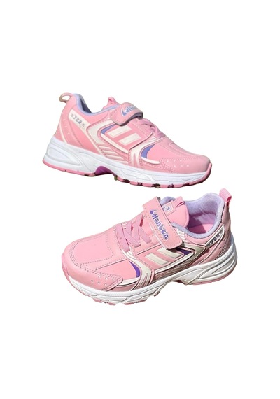 Lafonten 722 Filet Cırtlı Numara 34 Kız Çocuk Sneaker Ayakkabı Pembe - Lila