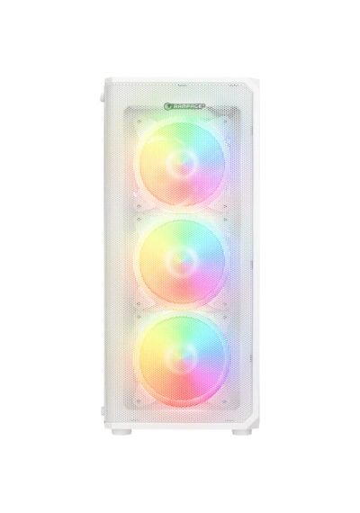 Rampage Helıos Mesh 650w 80+ Bronze Tempered Glass Rgb Beyaz Atx Gaming Kasa
