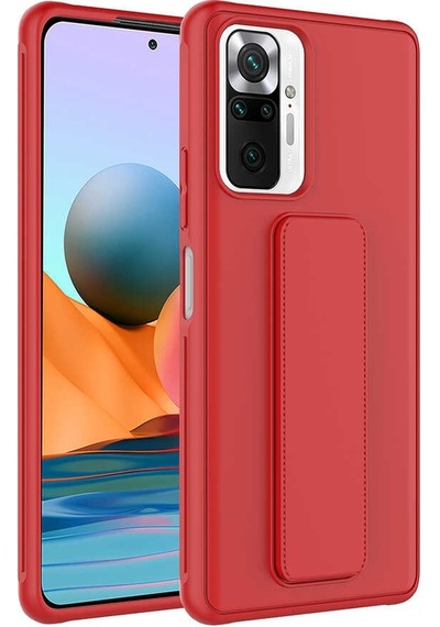 Xiaomi Redmi Note 10 Pro Kılıf Zore Qstand Katlanabilir Standlı Kılıf