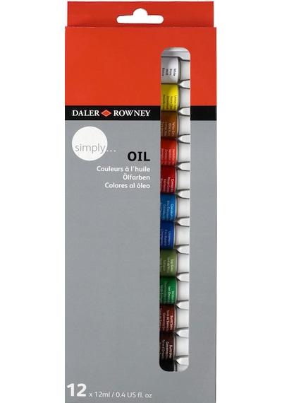 Daler Rowney Simply Yağlı Boya Seti 12X12 ML