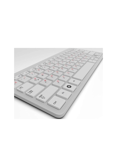 Rusça Klavye Etiketi Şeffaf Arka Kırmızı Keyboard Sticker Russian Transparent Red