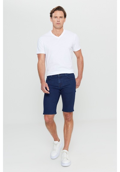 Ac&Co / Altınyıldız Classics Erkek K.Lacı Slim Fit Dar Kesim Pamuklu Esnek Denim Şort Ac&Co / Altınyıldız Classics Erkek K.Lacı Slim Fit Dar Kesim Pamuklu Esnek Denim Şort