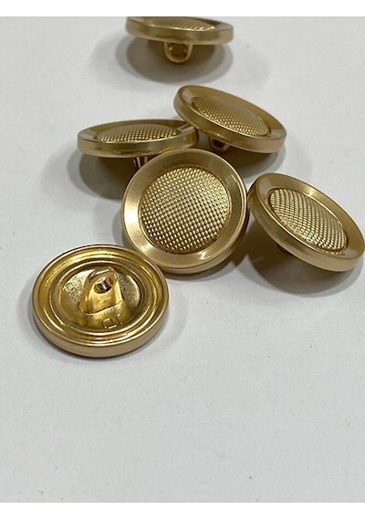 Metal Düğme/hırka Yelek Boyu/ 6 Lı Set/1,8 Cm/jx001/mat Gold