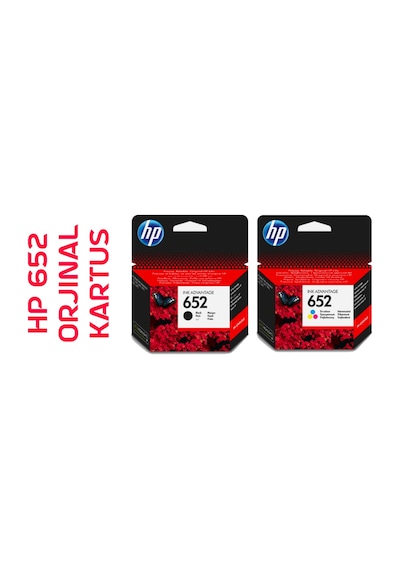 Hp 652 F6V24A / F6V25A Siyah Ve Renkli  Paket Kart