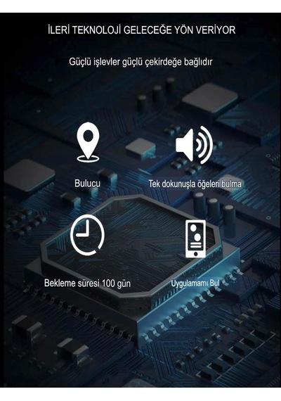 Mfi Apple Uyumlu iPhone iPad Mac Find My Sertifika Akıllı Takip Cihazı