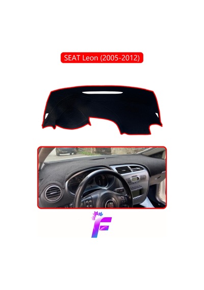 Seat Leon 2005-2012 Uyumlu Torpido Örtüsü Yansıma Önleyici Tam Koruma Hızlı Montaj K21