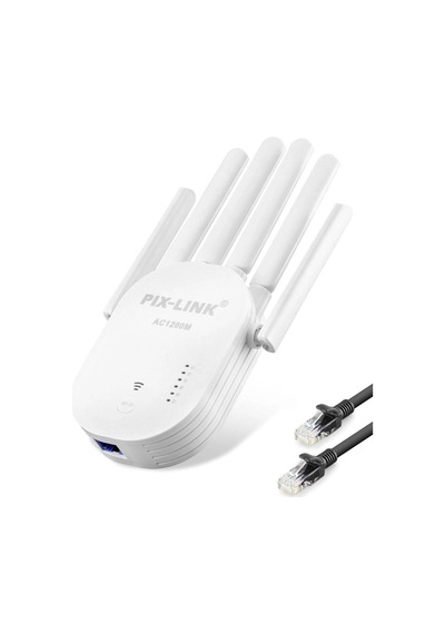 Yüksek Hızlı Wifi Repeater 1200 Mbps Beyaz - 46