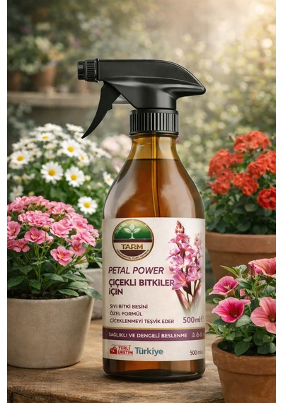 Tarm Petal Power Sprey Çiçekli Bitkiler İçin Bitki Besini Aminoasitli Ve Hızlı Etkili İçerik 500 ML