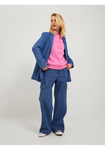 Jjxx Kapüşonlu Rahat Kesim Pembe Kadın Sweatshirt 12250183 001