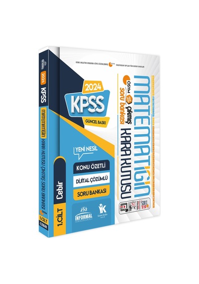 KPSS Matematik 1.ve 2.cilt-geometri Ve Sayısal Mantık Kara