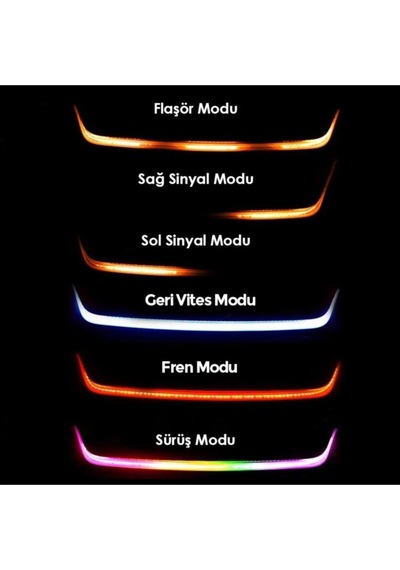 Bagaj Altı Kayan Led Kayar Led 120 Cm Her Araca   Uyumludur