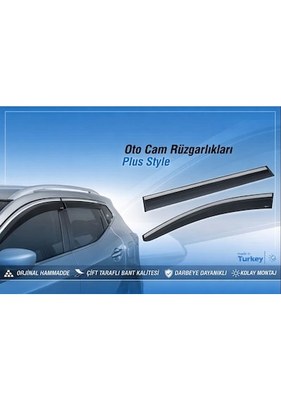 Sunplex Volvo Uyumlu Xc60 2019 Sonrası Chrome Style 4 Lü Set Kromlu Cam Rüzgarlığı Ön Ve Arka Parça