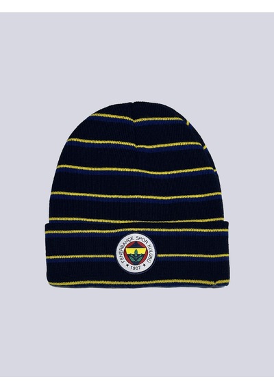 Fenerium Unısex Sarı Lacivert Şerit Bere Fb Laci Yeni