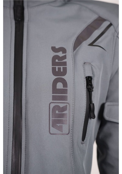 4riders Alice Pro Korumalı Softshell Kadın Motosiklet Montu Gri