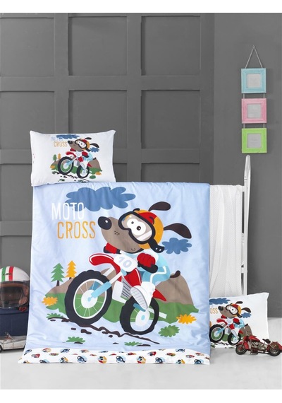 Komfort Home Bebek Nevresim Takımı Pamuk / Moto Cross