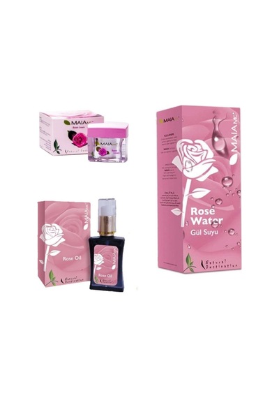 Maia Mc Gül Kremi 50 ML + Gül Suyu 250 ML + Gül Yağı 50 ML