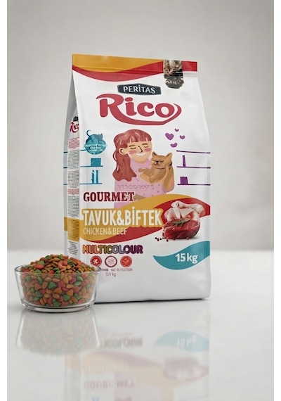 Rico Kedi Maması 15 Kg Chicken &beef