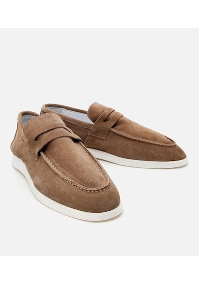 Hotiç Erkek Süet Deri Vizon Yumuşak Dokulu Loafer 02ayh305140a450 Vizon