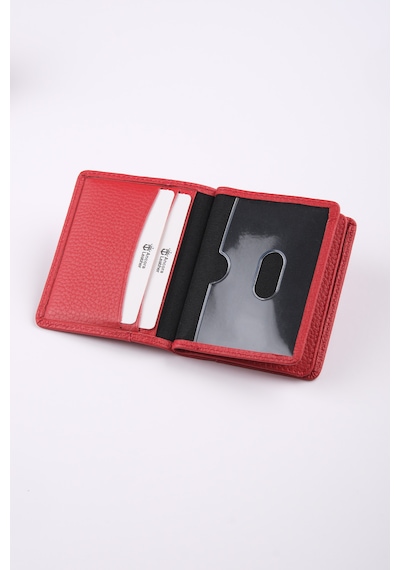 Ancora Leather Hakiki Deri Kartlık-26207 Kırmızı