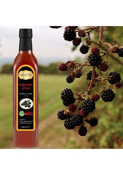 Hanzade Bitkisel Böğürtlen Sirkesi 3 x 500 ML