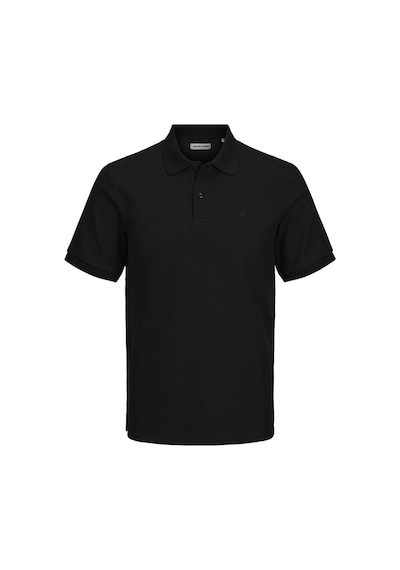 Jack & Jones Büyük Beden Polo Tişört - Austin - 12274980 Black Siyah