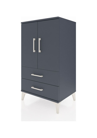 Hyperion Komodin 2 Raflı 2 Çekmeceli 2 Kapaklı 60x44x106 Antr... Antrasit