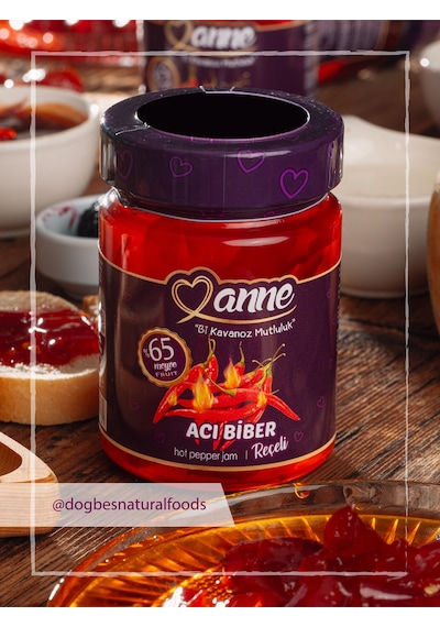 Acı Biber Reçeli 400g Pancar Şekeri Ile Üretilmiştir - Glikoz, Koruyucu Içermez