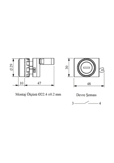 Emas Cm100dy C Somunlu Metal Start Yeşil