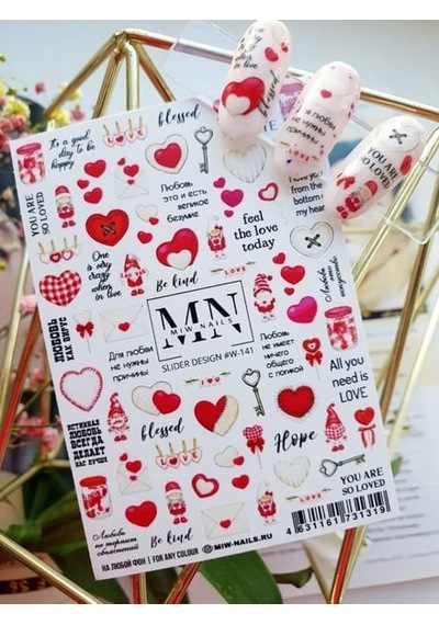 Nail Art Slider Stiker Kaktüs Ve Sukulent W141 Beyaz