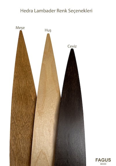Hedra Lambader İskandinav Ahşap Lambader Ceviz