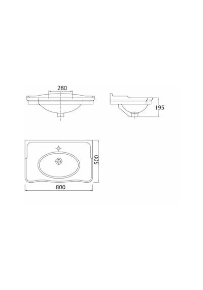 Creavit An100 Antik Lavabo 100 CM