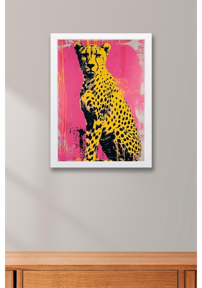 Çita Pop Art Çerçeveli Tablo - Pop Art Poster Tablo