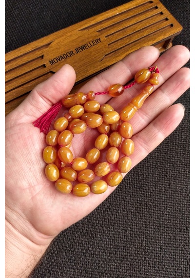 9 x 12 MM Mişmişi Sandaloz Baga Tesbih, Yeni Döküm Miskevi Baga, Katalin Kanayan Baga Tesbih
