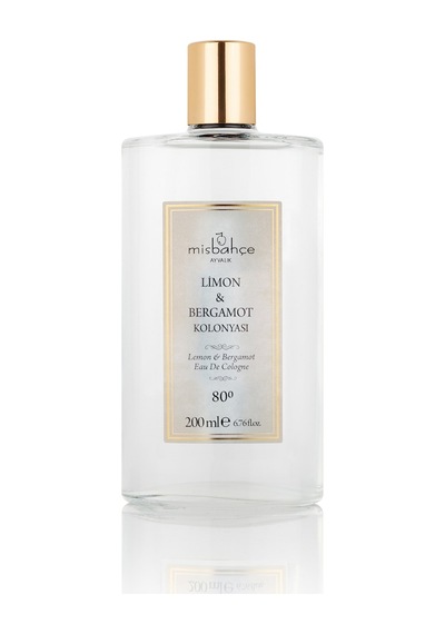 Misbahçe 80 Derece Limon Bergamot EDC Kolonyası Cam Şişe 200 ML