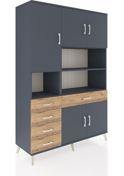 Hyperion Dolap 9 Raflı 5 Çekmeceli 5 Kapaklı 132x44x195 Antrasit-antrasit/çam Antrasıt/atlas Çam - Antrasıt Hyperion Dolap 9 Raflı 5 Çekmeceli 5 Kapaklı 132x44x195 Antrasit-antrasit/çam Antrasıt/atlas Çam - Antrasıt