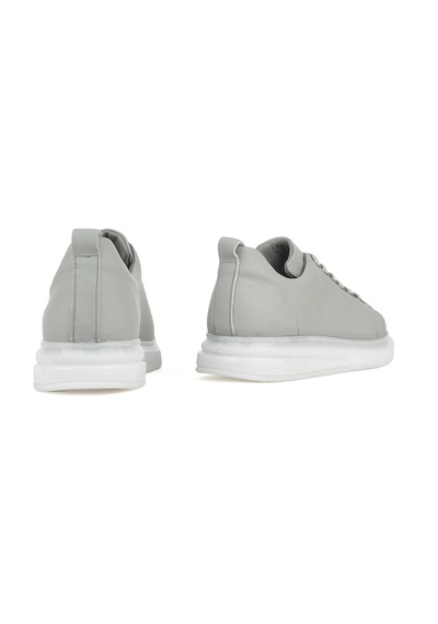 Ziya, Erkek Hakiki Deri Sneaker 1411026z865 Gri Gri