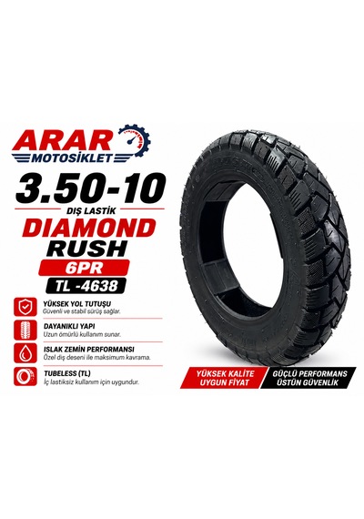 3.50-10 Diamond Rush 6pr Dış Lastik Tl -4638
