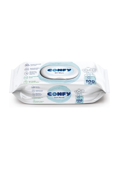Confy Premium Soft Care Islak Mendil 100 Adet