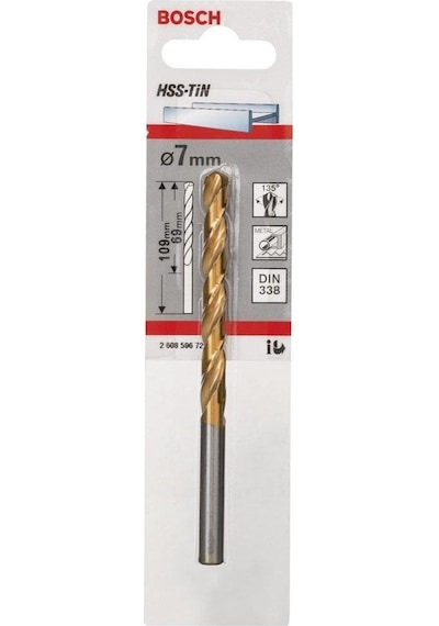 Bosch HSS-TiN 7x109 mm Matkap Ucu - 2608596721
