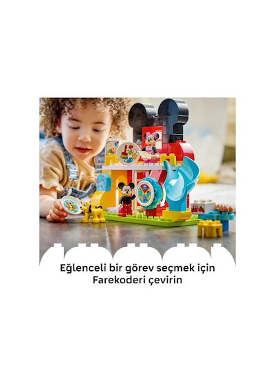 LEGO® DUPLO®│Disney Minnie ve Pluto ile Mickey’nin Kulüp Evi 10465 -2 Yaş ve Üzeri Çocuklar için Yaratıcı Oyuncak Yapım Seti (87P)