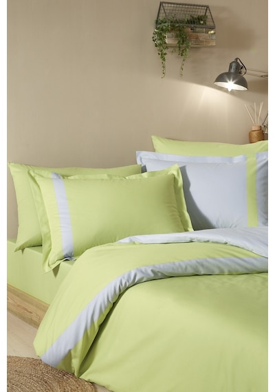 Özdilek Colour Stripe Çift Kişilik Nevresim Takımı 479854 Yeşil