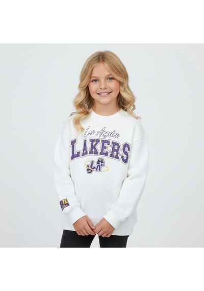 Seabubbles Lakers Çocuk Sweatshirt St09535 BEYAZ