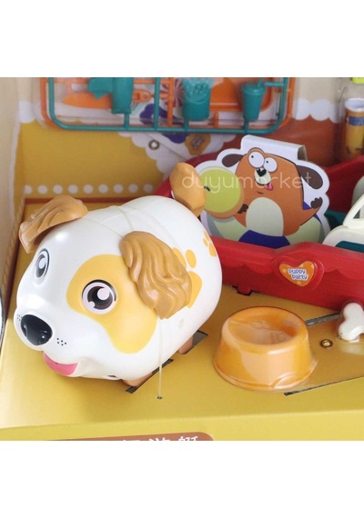 Sesli Sevimli Köpek Ve Eğlenceli Tekne Set - Sarı